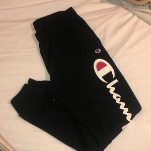 Black Champion Sweatpants